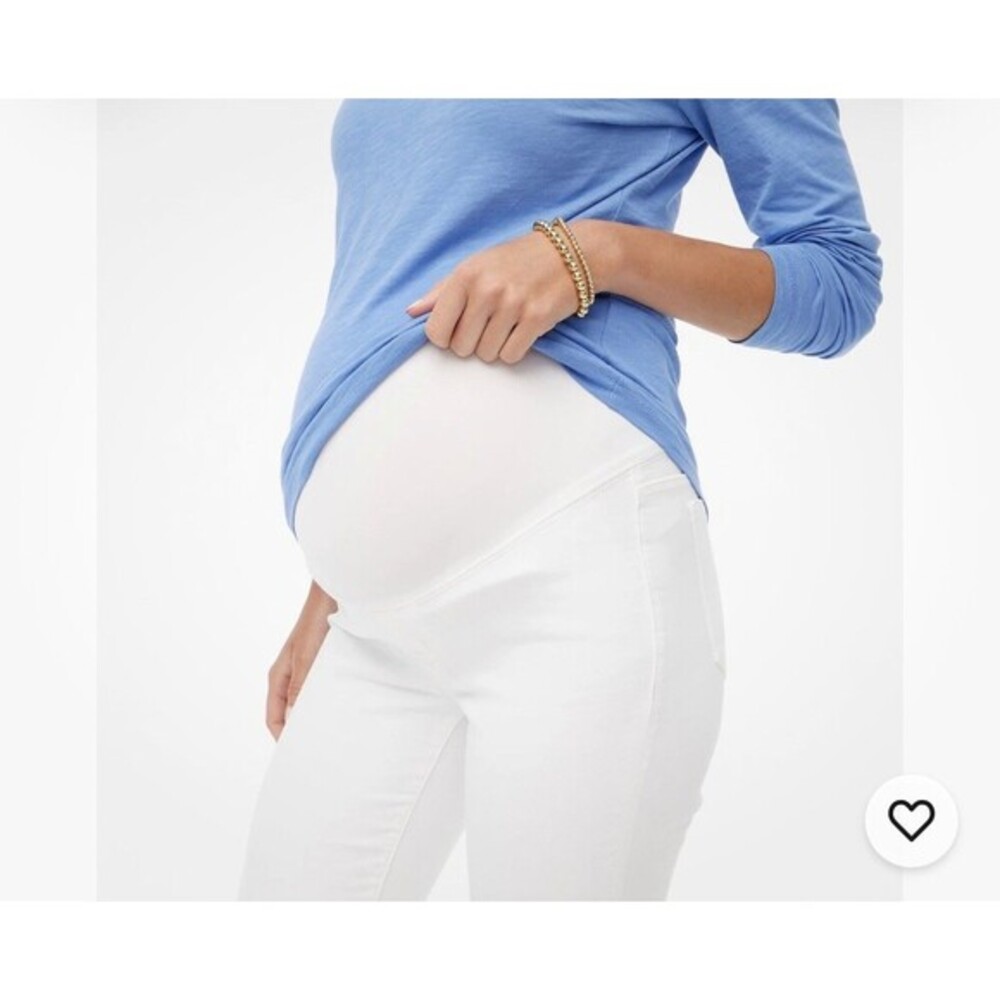 J.Crew Factory White maternity jean in signature stretch 24
